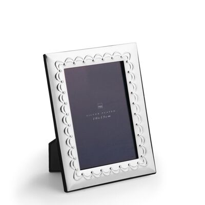 Silver photo frame with hood 10x15cm