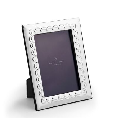 Silver photo frame with hood 13x18cm
