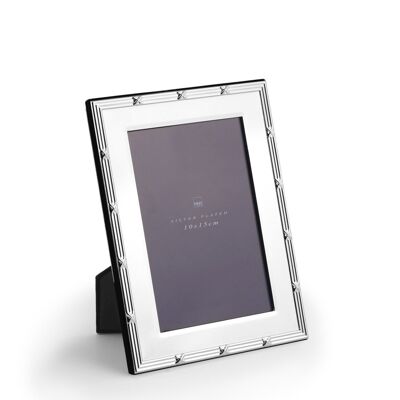 Silver photo frame with Greek 10x15cm