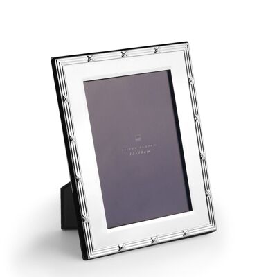 Silver photo frame with Greek 13x18cm