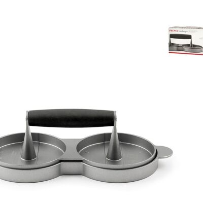 2-seater Borghese hamburger press in aluminum 12 cm. Alessandro Borghese - The luxury of simplicity