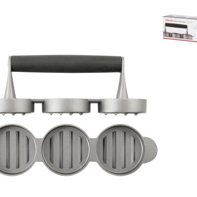Borghese 3-seater hamburger press in aluminum cm 7. Alessandro Borghese - The luxury of simplicity