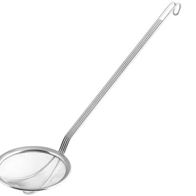 Ecumeur R te inox Fitta Manche long 14 cm