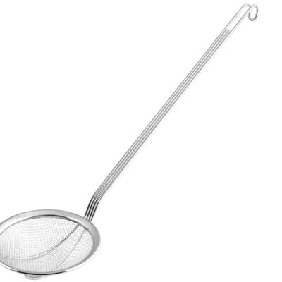 Ecumeur R te inox Manche long 14 cm