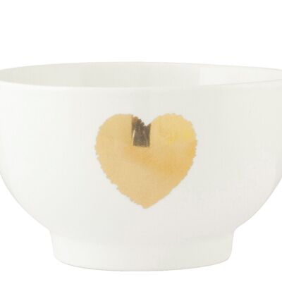 Bol Amour en porcelaine fine décorée cc 550