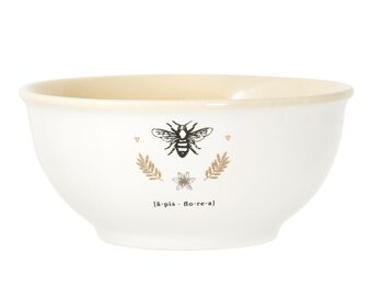 Bol Botanicum en porcelaine fine décorée cm 14. 8