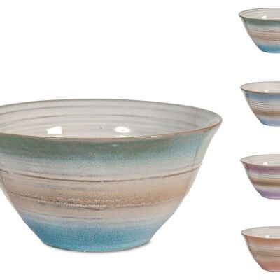 Java bowl in stoneware assorted colors cm 14 cc 480