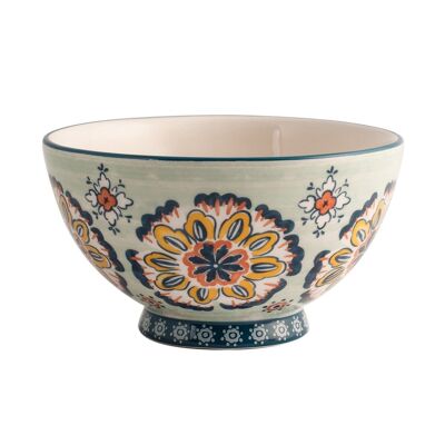 Maria Sole ceramic bowl teal base cc 500