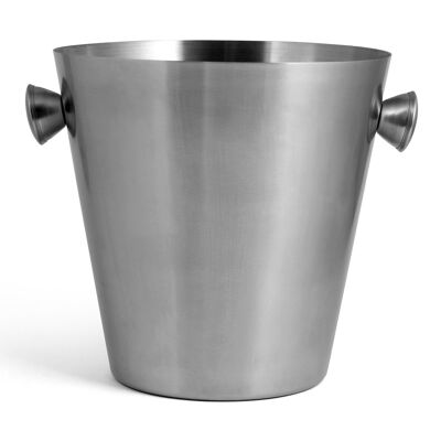 Elegance champagne bucket in satin stainless steel 23 cm