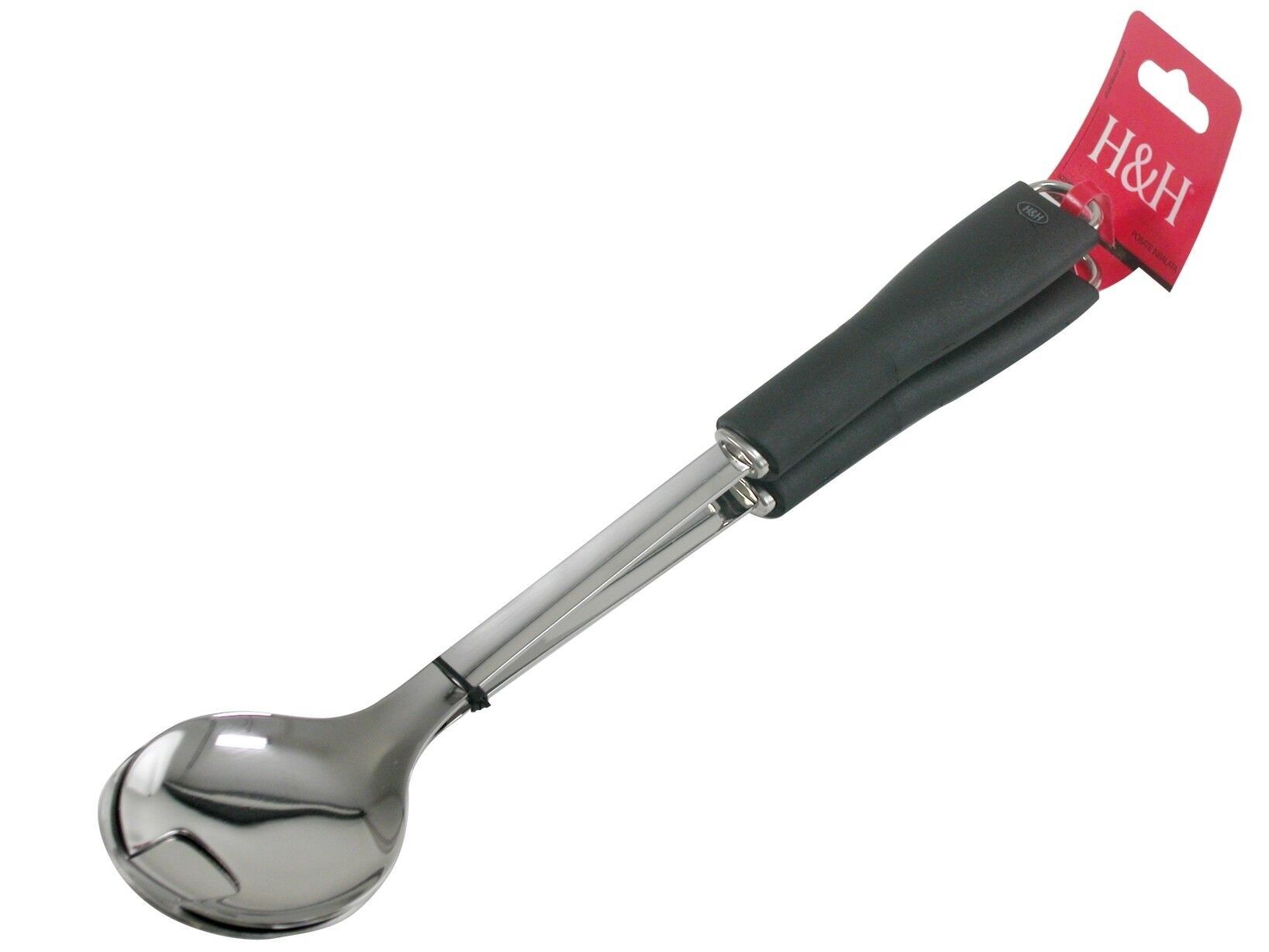 Basic Black 2er-Set Salatbesteck. Bestehend aus: 1 Löffel 6x2x29 cm, Gewicht 0,080 gr; 1 Gabel 6x2x29 cm, Gewicht 0,080 gr * PR