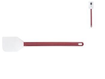 Spatule de cuisine en silicone avec manche rouge 38,5 cm 4