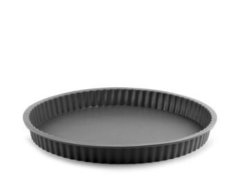 Moule à tarte en silicone gris 30x3,5 cm Silicone totalement atoxique et inodore. Résistant à la chaleur et au froid de + 240°C à - 40°C. 6