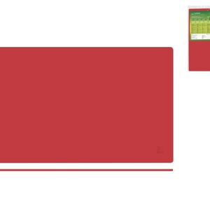 Planche à découper souple Arthane, coloris rouge, 60x35x0,4 cm.Entièrement réalisée en Arthane, un matériau innovant aux performances élevées en termes de mécanique, d'usure et de vieillissement.Testée pour le contact avec des aliments secs, humides et gras.