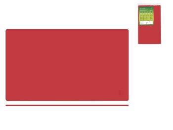 Planche à découper souple Arthane, coloris rouge, 60x35x0,4 cm.Entièrement réalisée en Arthane, un matériau innovant aux performances élevées en termes de mécanique, d'usure et de vieillissement.Testée pour le contact avec des aliments secs, humides et gras. 1