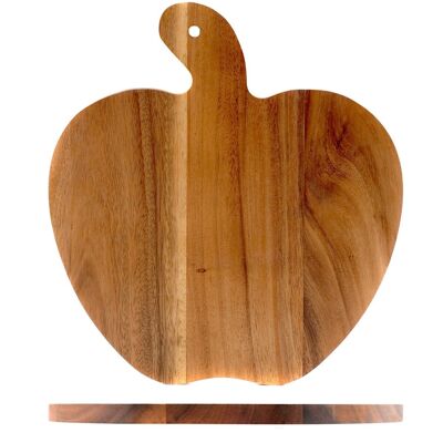 Tabla de cortar de madera de acacia manzana 30 cm