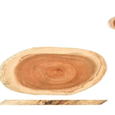 Tagliere ovale Wood in legno cm 50x20x2