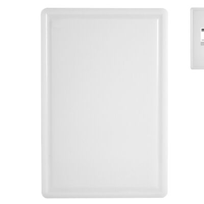 White Polyethylene Rectangular Chopping Board 43x28x1 without Handle