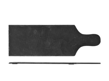 Planche à découper rectangulaire avec 1 manche en ardoise cm 35x12 6
