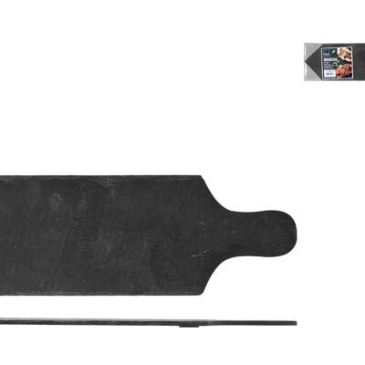 Planche à découper rectangulaire avec 1 manche en ardoise cm 35x12