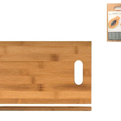 Rectangular bamboo cutting board 28x18 cm