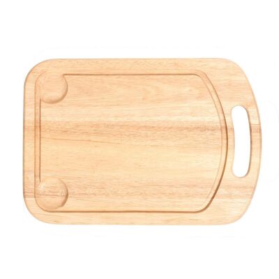 Tabla de cortar rectangular de madera clara cm 22,5X35x1,5 h