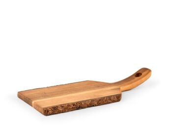 Planche à découper rectangulaire en bois 30x12x4,5 cm 9