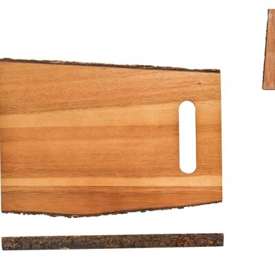Tagliere rettangolare Wood in legno cm 30x21x2