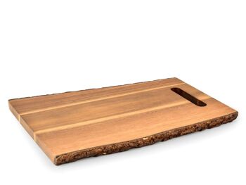 Planche à découper rectangulaire en bois 40x28x2 cm 9