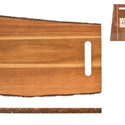 Tabla de cortar Wood rectangular en madera 40x28x2 cm