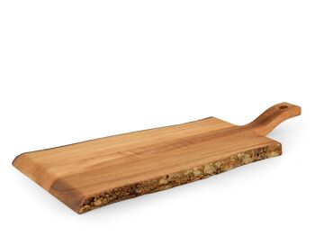 Planche à découper rectangulaire en bois 45x20x4,5 cm 8