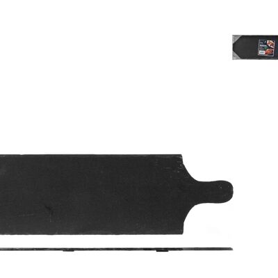 Rectangular cutting board 1 slate handle 53.5x16 cm