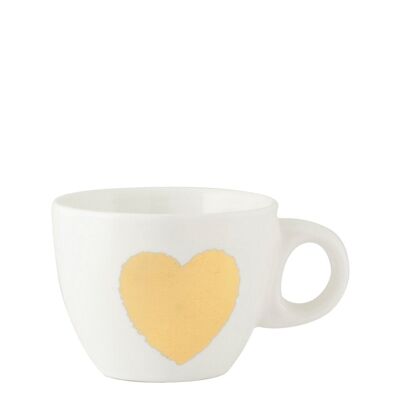 Tasse à café Amour en porcelaine fine décorée sans assiette cc 100