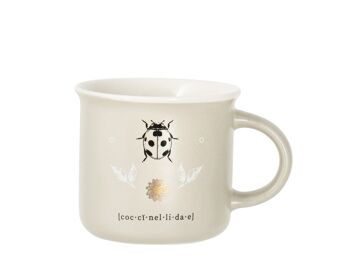 Tasse à café Botanicum sans assiette en porcelaine fine décorée cc 160. 9