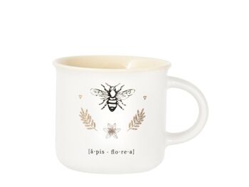 Tasse à café Botanicum sans assiette en porcelaine fine décorée cc 160. 10