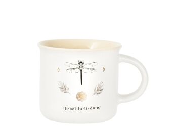 Tasse à café Botanicum sans assiette en porcelaine fine décorée cc 160. 1