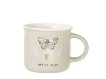 Tasse à café Botanicum sans assiette en porcelaine fine décorée cc 160. 2