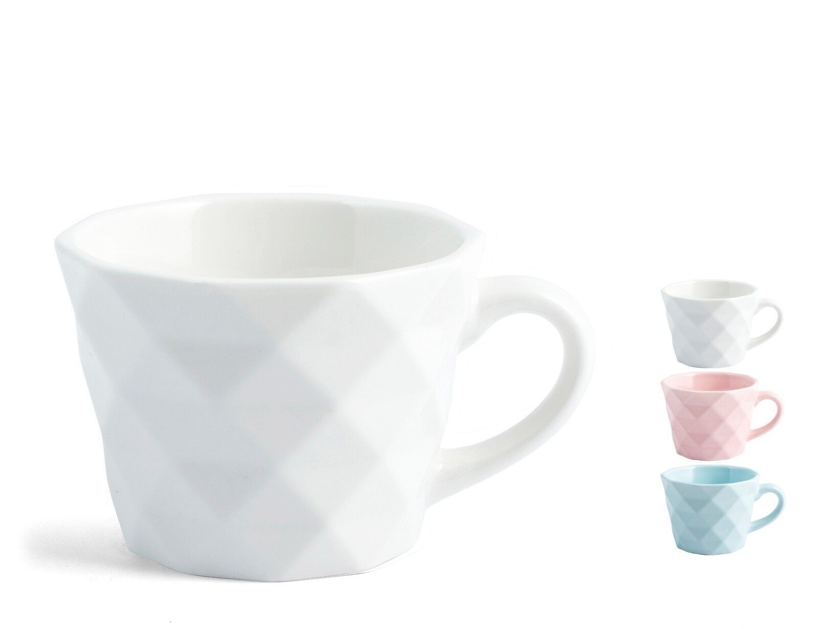 Diamante coffee cup in new bone china assorted colors cc 90