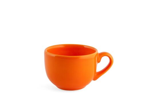 Tazza caffè Iris in ceramica senza Piatto arancio cc 100