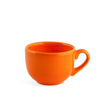 Tazza caffè Iris in ceramica senza Piatto arancio cc 100