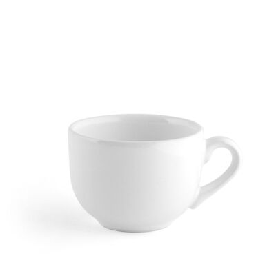 Taza de café de cerámica Iris sin plato blanco cc 100