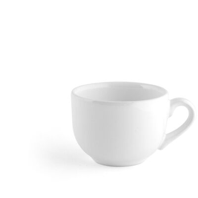 Tazza caffè Iris in ceramica senza Piatto bianco cc 100