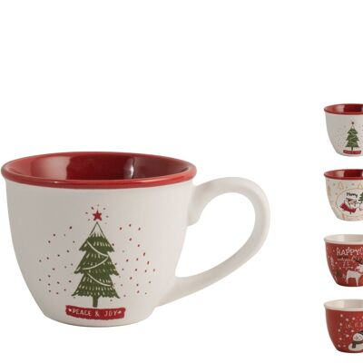 Joyful coffee cup in new bone china without plate with assorted decorations cc 90 Sold in