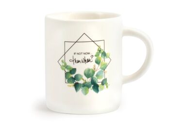 Tasse à café en porcelaine fine à décor botanique assortie sans assiette cc 90. 7