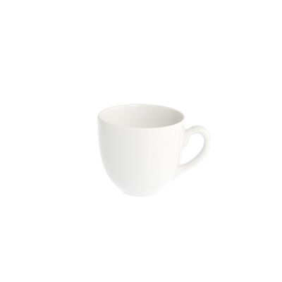 Taza de café Planet en porcelana blanca sin plato cc 100