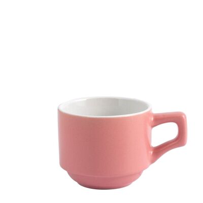 Kaffeetasse aus Steingut ohne Teller Pink 80 Cc