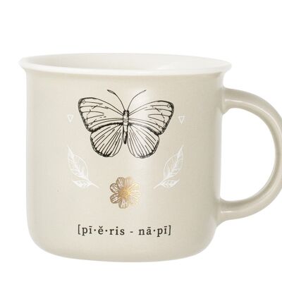 Coupe jumbo Botanicum sans assiette en porcelaine fine décorée cc 385.