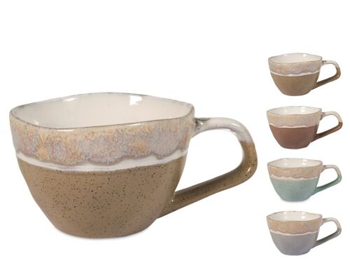 Tazza jumbo Malika in stoneware colore assortito cc 510