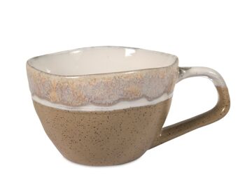 Tasse jumbo Malika en grès coloris assortis cc 510 2