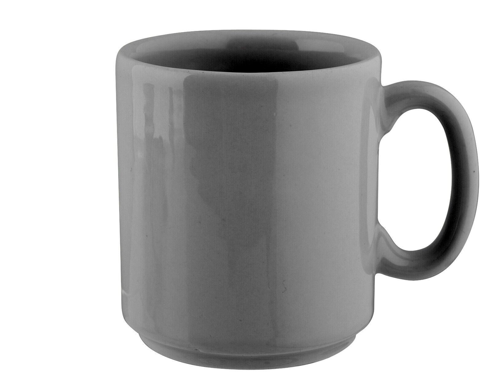 Tazza mug Adeline in ceramica grigio cc 375
