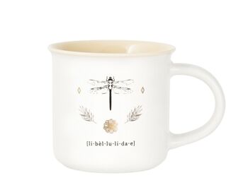 Tasse à thé Botanicum sans assiette en porcelaine fine décorée cc 220. 10